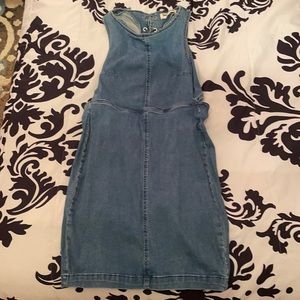 Denim mini dress